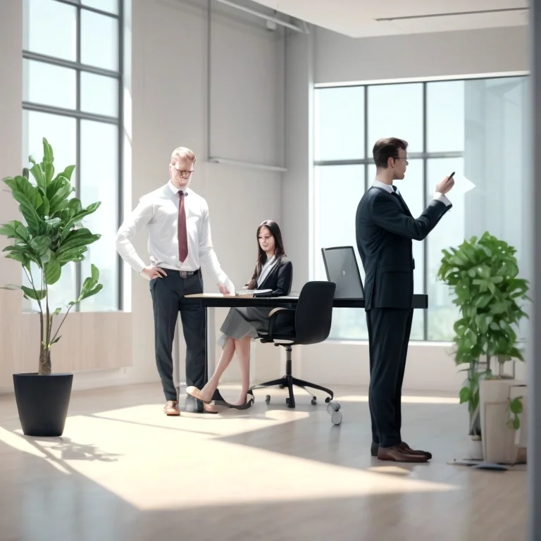 Workflow diagram illustrating service steps